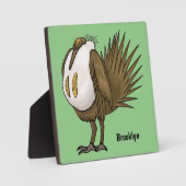 セージ素晴らしグロ鳥の漫画イラストレーション フォトプラーク (正面)