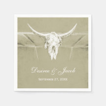 セージ素朴グリーンホワイトウエスタンカウズスカル