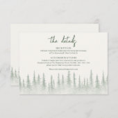 セージ素朴グリーンマウンテン結婚ズ詳細 エンクロージャーカード (正面/裏面)