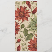 セージ素朴グリーン&バーガンディーレッドフローラ秋 プログラム (裏面)