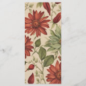 セージ素朴グリーン&バーガンディーレッドフローラ秋 メニュー (裏面)