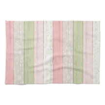 セージ素朴グリーン&ピンクフローラウッドコテージシック