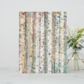 セージ素朴&クリーム樺の木フォレストスクラップブック紙 (スタンド正面)