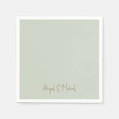 セージ結婚カクテル スタンダードカクテルナプキン (正面)