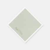 セージ結婚カクテル スタンダードカクテルナプキン (角)