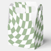 セージ結婚グリーンのコレクシ市松模様にョン フェイバーボックス (オープン)