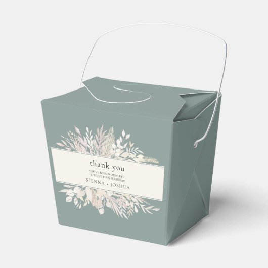 セージ結婚グリーンの葉デュエット植物学 フェイバーボックス (正面サイド)