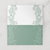 セージ結婚グリーンヴィンテージ植物学 プレイスカード (外部開封)