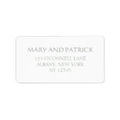 セージ結婚ケルトの返信カード差出人住所 ラベル (正面)