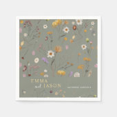 セージ結婚ナプキンス スタンダードカクテルナプキン (正面)