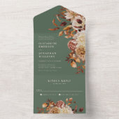 セージ結婚フローラの全てを1つの招待状 オールインワン招待状 (内側)