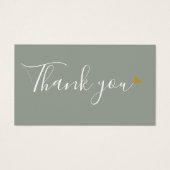 セージ緑ありがとうショッピング割引カード (正面)