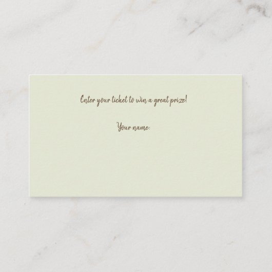 セージ緑とクリーム水カラーバラエンクロージャ エンクロージャーカード (裏面)