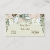 セージ緑とクリーム水カラーバラエンクロージャ エンクロージャーカード (正面)