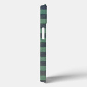 セージ緑とグレーストライプのパターン Case-Mate iPhoneケース (裏面 / 右)