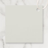 セージ緑と白のフローラ甘い感謝 フェイバータグ (裏面)