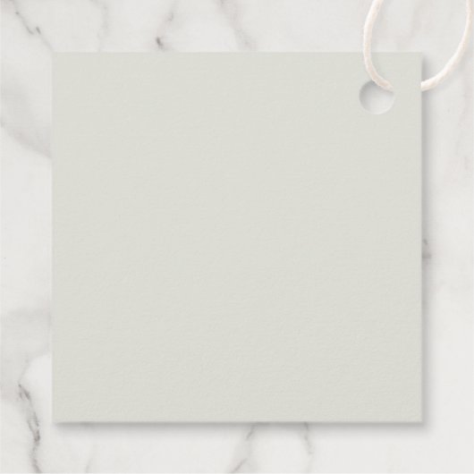 セージ緑と白のフローラ甘い感謝 フェイバータグ (裏面)