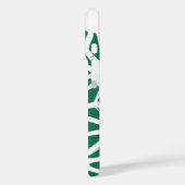 セージ緑と白の幾何学的パターン Case-Mate iPhoneケース (裏面 / 左)