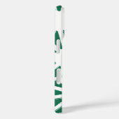 セージ緑と白の幾何学的パターン Case-Mate iPhoneケース (裏面 / 右)