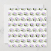 セージ緑と紫のフローラSweet sixteen サンキューカード (裏面)