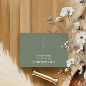 セージ緑のインディのボヘムあなたは私の花嫁になる 招待状