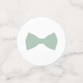 セージ緑のギンガムバータイベビーシャワー コンフェッティ (スモール正面)