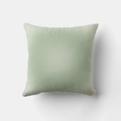 セージ緑のグラデーションのオーラ クッション (裏面)