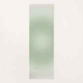 セージ緑のグラデーションのオーラ ヨガマット (正面)