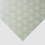 セージ緑のグラデーションのロゴビジネスのパッケージ 薄葉紙 (詳細)