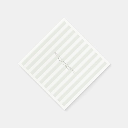 セージ緑のゴルフカート赤ちゃんシャワーナプキン スタンダードカクテルナプキン (角)
