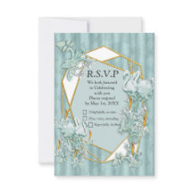 セージ緑のシルク&金ゴールド、白いフラミンゴ、キラキラ