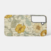 セージ緑のシームレスなパターン SAMSUNG GALAXYケース (裏面横)