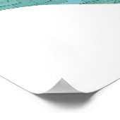 セージ緑のハートドラゴンの白 ポスター (角)