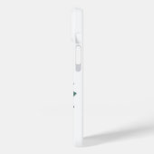 セージ緑のハートドラゴンの白 Case-Mate iPhoneケース (裏面 / 左)