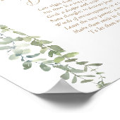 セージ緑のバルーン赤ちゃんシャワー深夜おむつ ポスター (角)