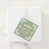 セージ緑のパペルピカドは鳥結婚を愛する フェイバータグ (インサイチュ)