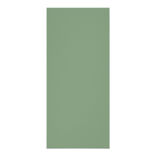 セージ緑のフローラフレーム結婚モノグラムのメニューカード ラックカード (裏面)