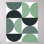 セージ緑のボホウォールデコールグリーンウォールデコールポスター ポスター (正面)