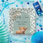 セージ緑のボホホーホホーチカウファームベビーシャワー ペーパープレート (パーティー)