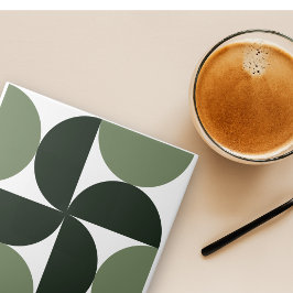 セージ緑のミッドセンチュリーのパタモダンーン タイル