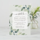 セージ緑のユーカリ我々はまだ誓いを50th 招待状 (スタンド正面)