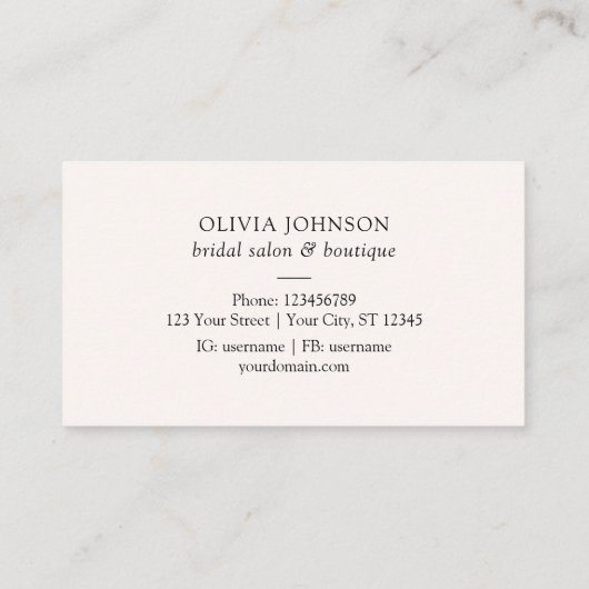 セージ緑のユーカリ緑の葉の名刺 名刺 (裏面)