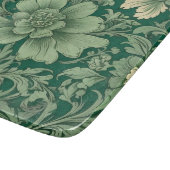 セージ緑のヴィンテージフローラルパターン カッティングボード (角)