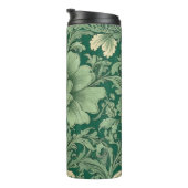 セージ緑のヴィンテージフローラルパターン タンブラー (回転右)