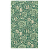 セージ緑のヴィンテージフローラルパターン テーブルクロス (正面)