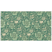セージ緑のヴィンテージフローラルパターン テーブルクロス (正面(横))