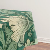 セージ緑のヴィンテージフローラルパターン テーブルクロス (インサイチュ)