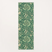 セージ緑のヴィンテージフローラルパターン ヨガマット (正面)