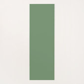 セージ緑のヴィンテージフローラルパターン ヨガマット (裏面)