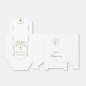 セージ緑の弓クレストバプティステント フェイバーボックス (折り畳みなし)